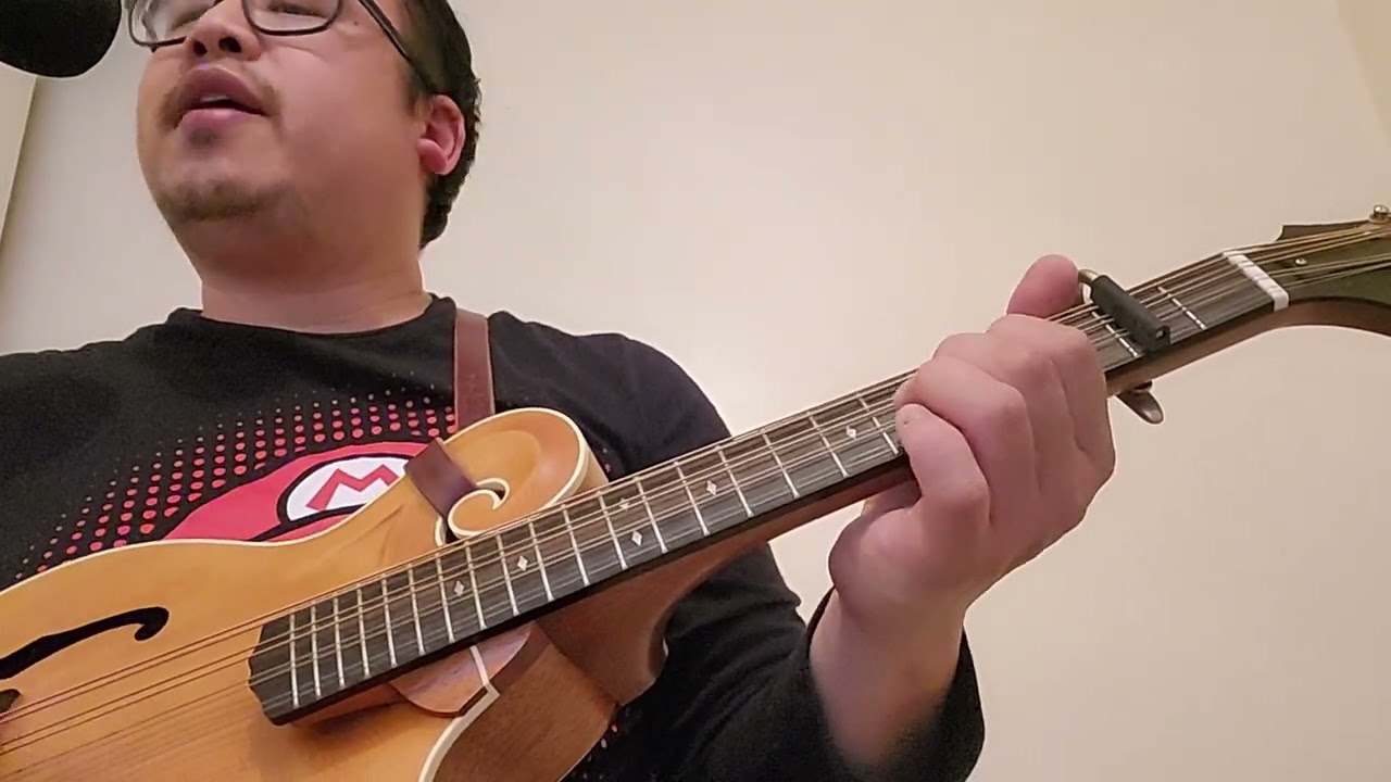 Quick evening practise on my Weber F Model Octave Mandolin 🎵 