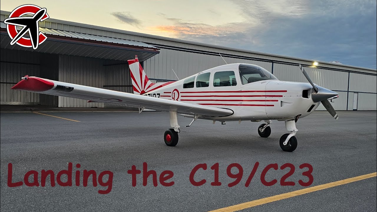 Посадка Beechcraft C19 Musketeer / C23 Sundowner