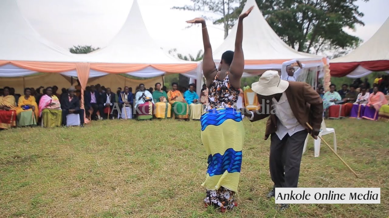 Kinyarwanda dance at Okuhingyira ceremony.  Part 2