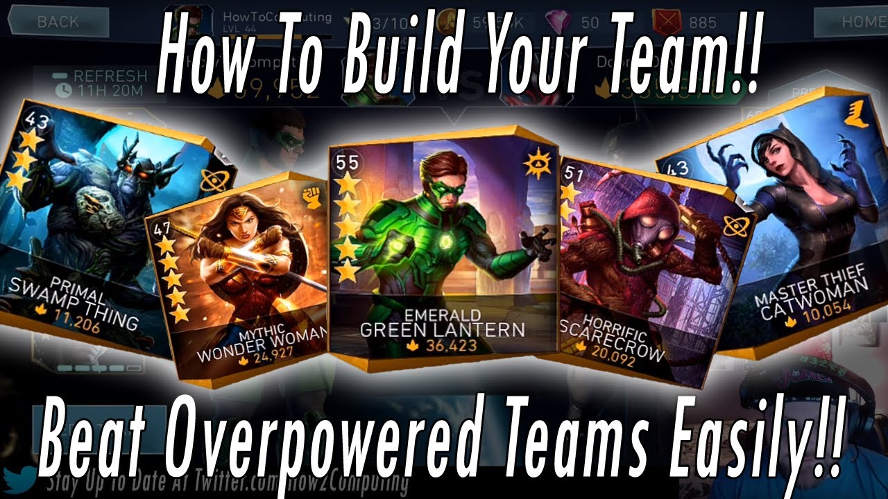How To Beat High Threat Teams! How To Build Your Team! Win Every Battle Easily! Injustice 2 Mobile