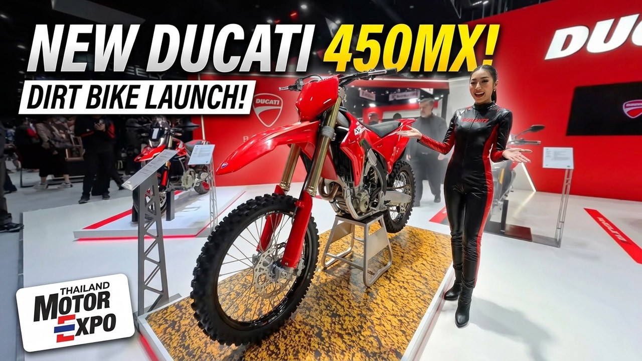 DUCATI возвращается на рынок внедорожных мотоциклов | Новый 450 MX | Презентация на выставке Thai...