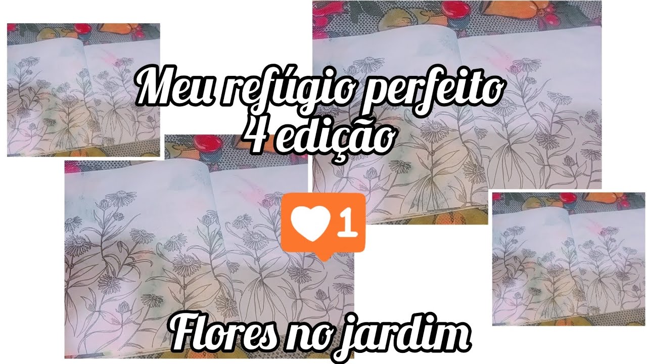 Flores no jardim ⚘️ livro meu refúgio perfeito 🌹 4 edição 💐 deixe o like 🤗