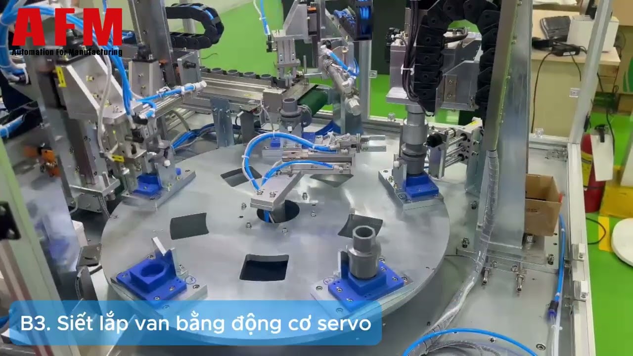 M&aacute;y lắp r&aacute;p van nước tự động chạy cho 3 model