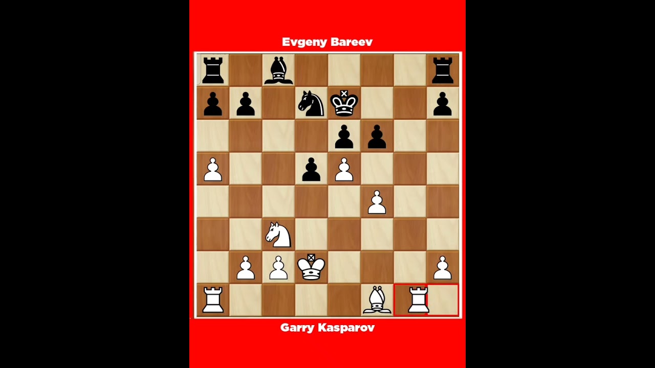 Garry Kasparov vs Evgeny Bareev √ It (cat.19) Novgorod (Russia).