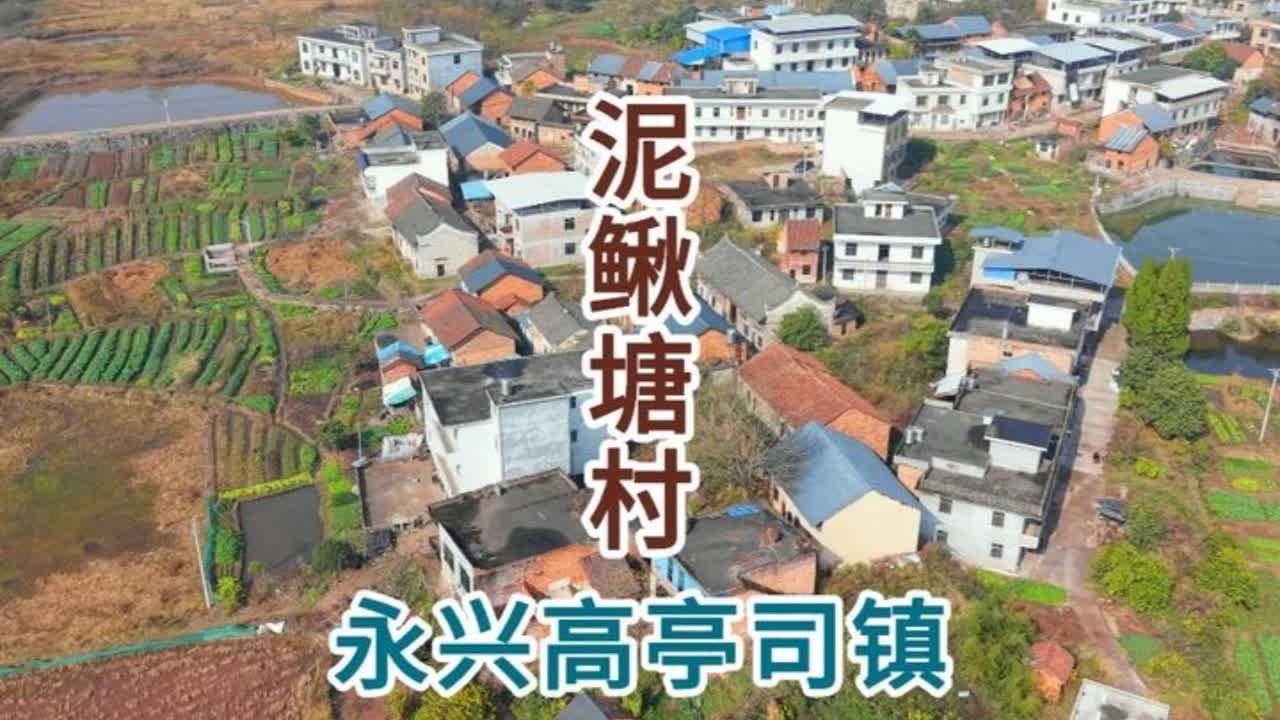 永兴县高亭司镇泥鳅塘村 永兴县高亭司镇泥鳅塘村#航拍最美家乡 #家乡的变化 #我的家乡 #乡愁记忆 #乡村建设