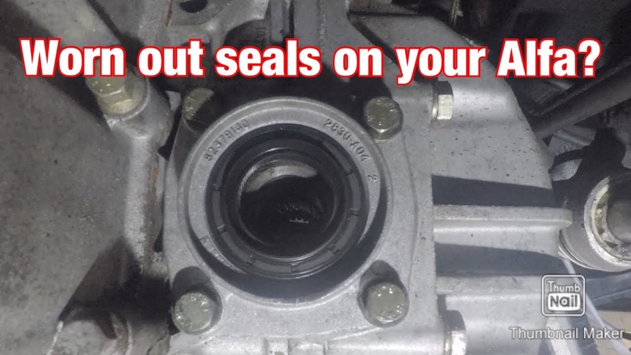 Alfa Romeo V6 Diff seal replacement *edited*. Restoration part 11