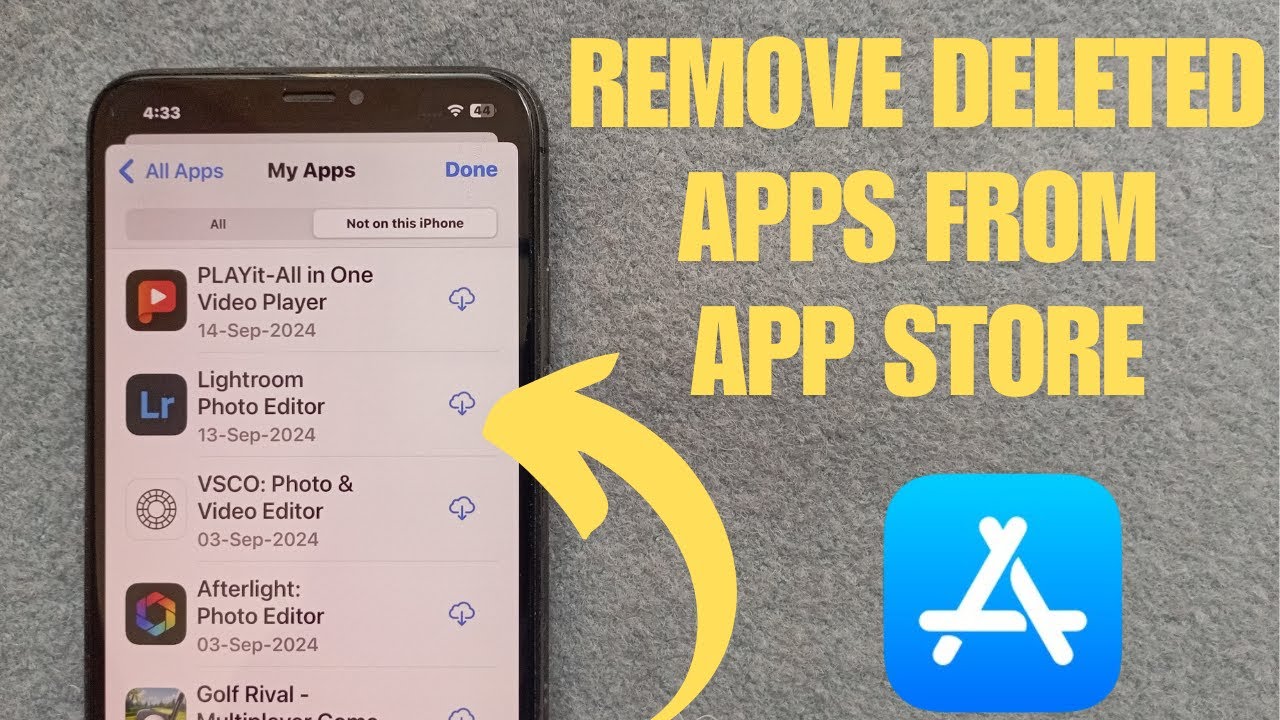 Как удалить приложения из истории App Store
