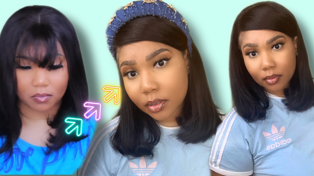 WATCH ME TRANSFORM THIS BANG WIG INTO A 90s SWOOP BANG| KLAIYI HAIR| SAWLIFE