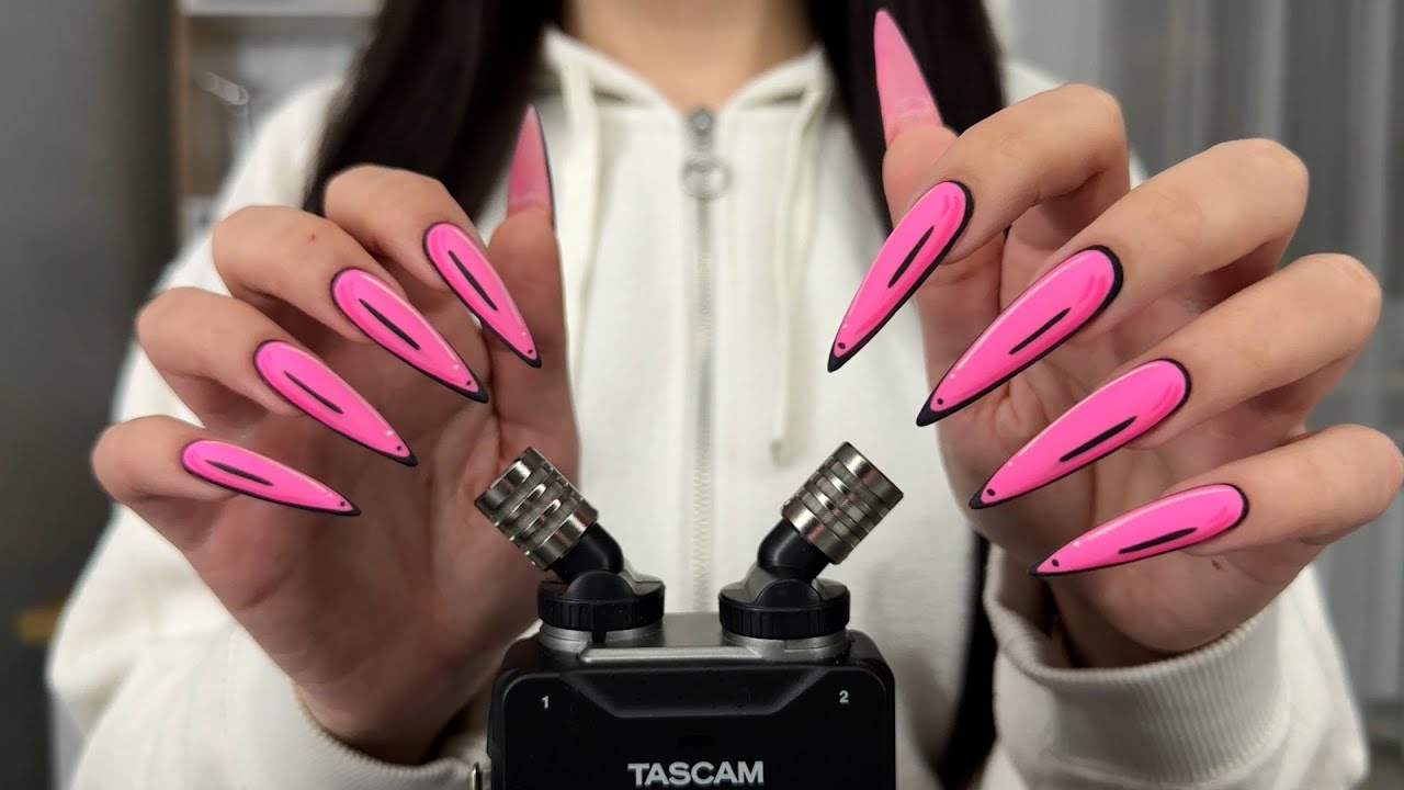 ASMR - Nail Tapping & Scratching Only ! NO TALKING !