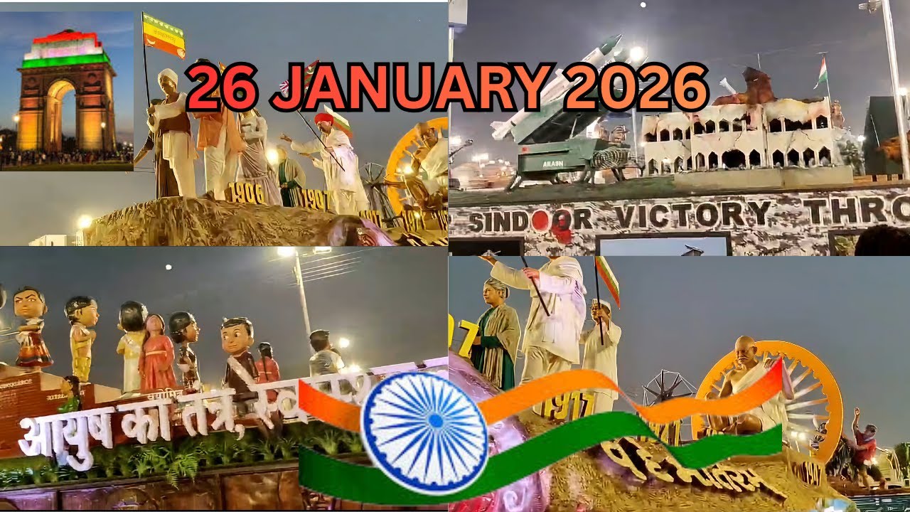26  January 2026   INDIA GATE   { LAL KILA  }