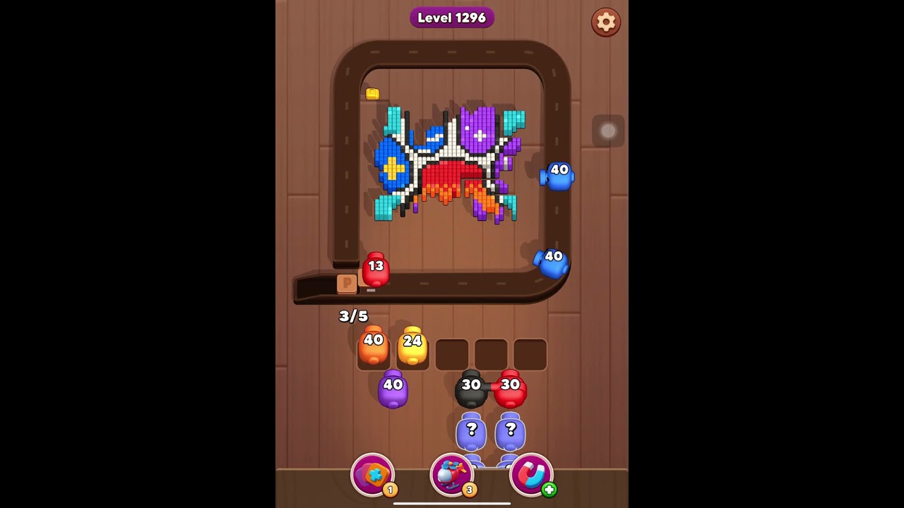 Color Blaze Shooter level 1296 (hard level)
