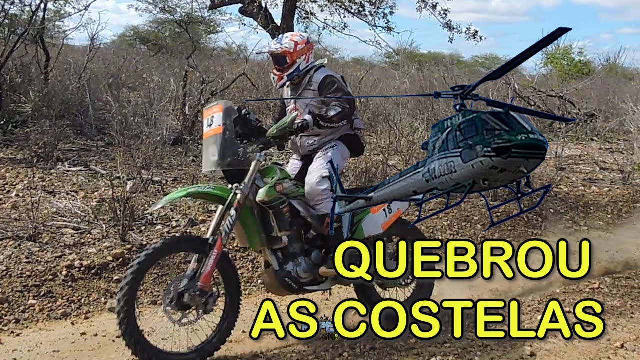 Rally dos sertões 2023: 3º dia de especial (maratona) - quebrou as costelas, fim de rally HD