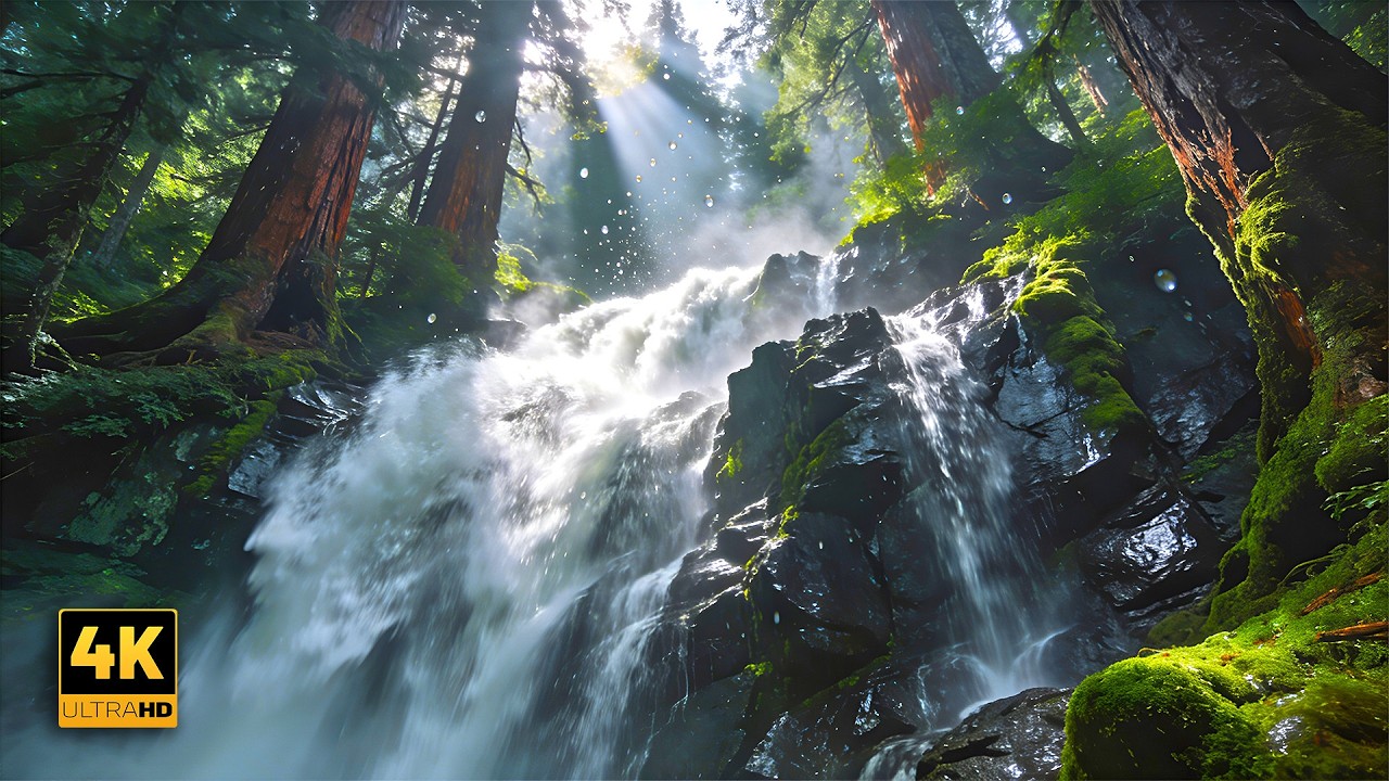 Deep Forest Ambience | Rainforest Atmosphere #asmr #waterfallnature #waterfallambience