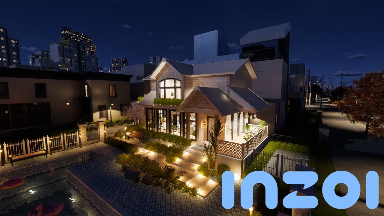 Cute and Elegant Farmhouse inZOI House Build
