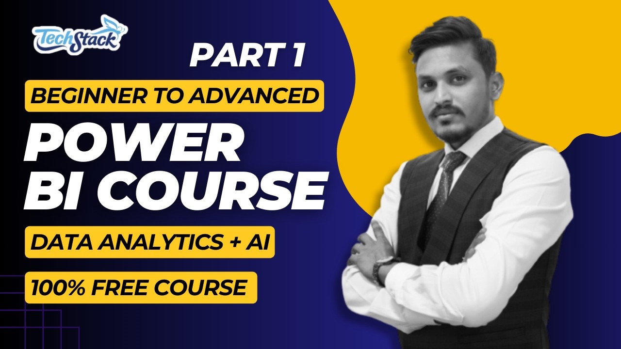 Power BI Beginner to Advanced – Part 1 🔥 Data Analytics + AI | Full Course 2026 (Hindi HD)
