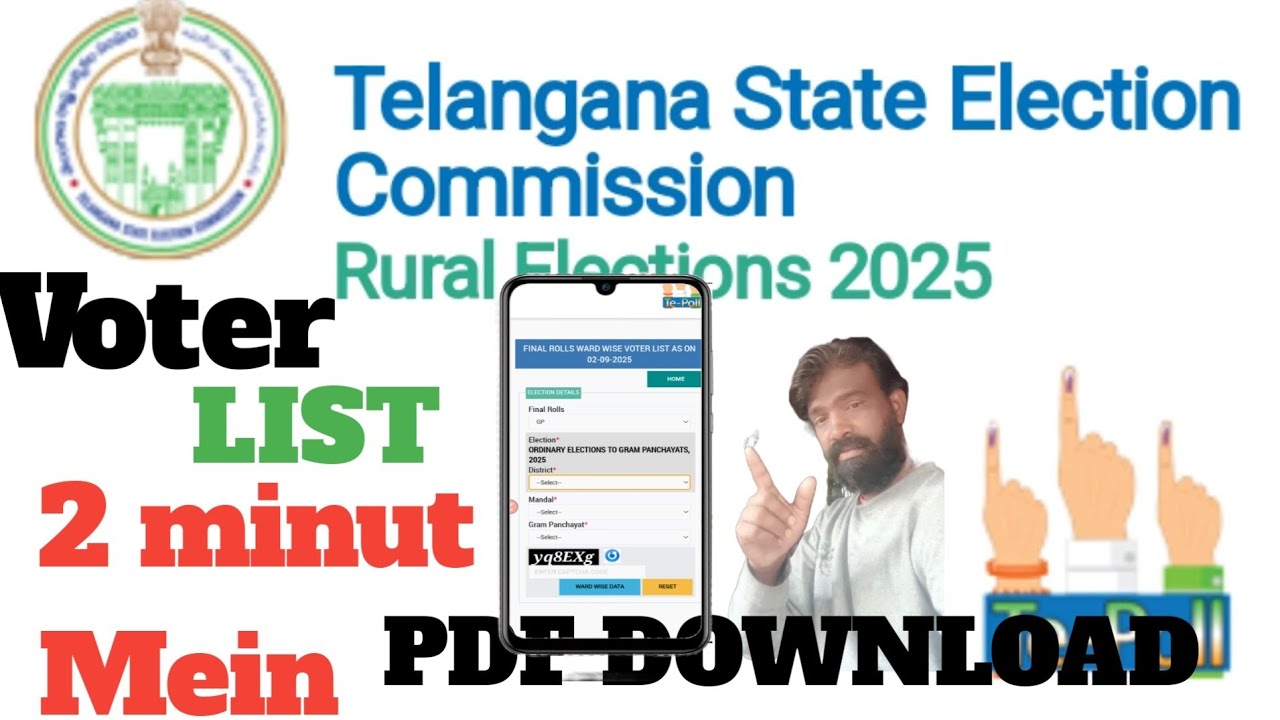 Telangana voter list ward wise download PDF |  How to  voter list download 2025