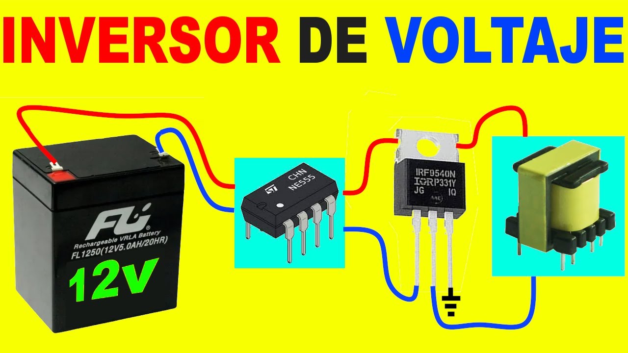 Como Hacer Un Inversor de Voltaje Con Mosfet!