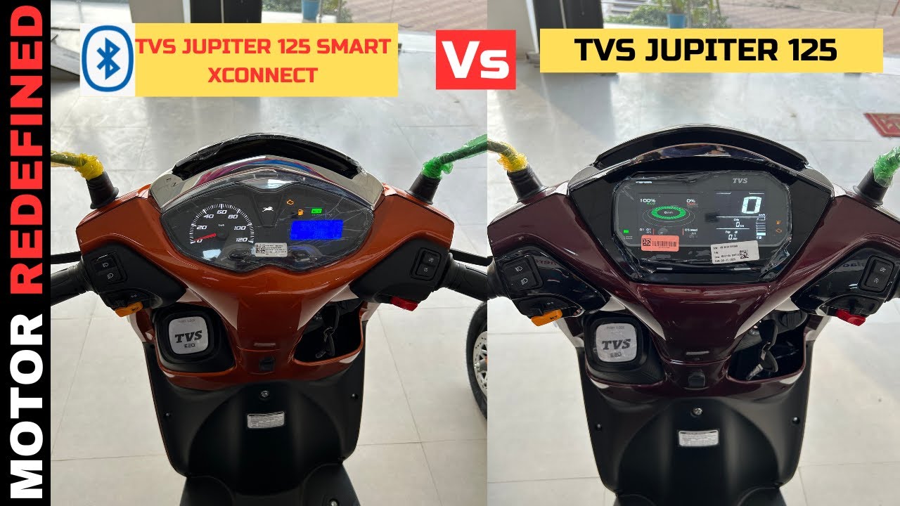2023 TVS Jupiter 125 All Smart XConnect Vs Standard Model Comparison | Value for Money Kaun Hai??