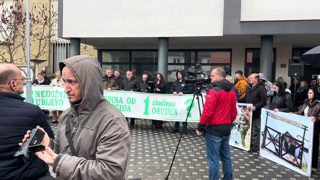 Nezadovoljstvo radom Tužilaštva BiH: Logoraši organizirali protest u Sanskom Mostu