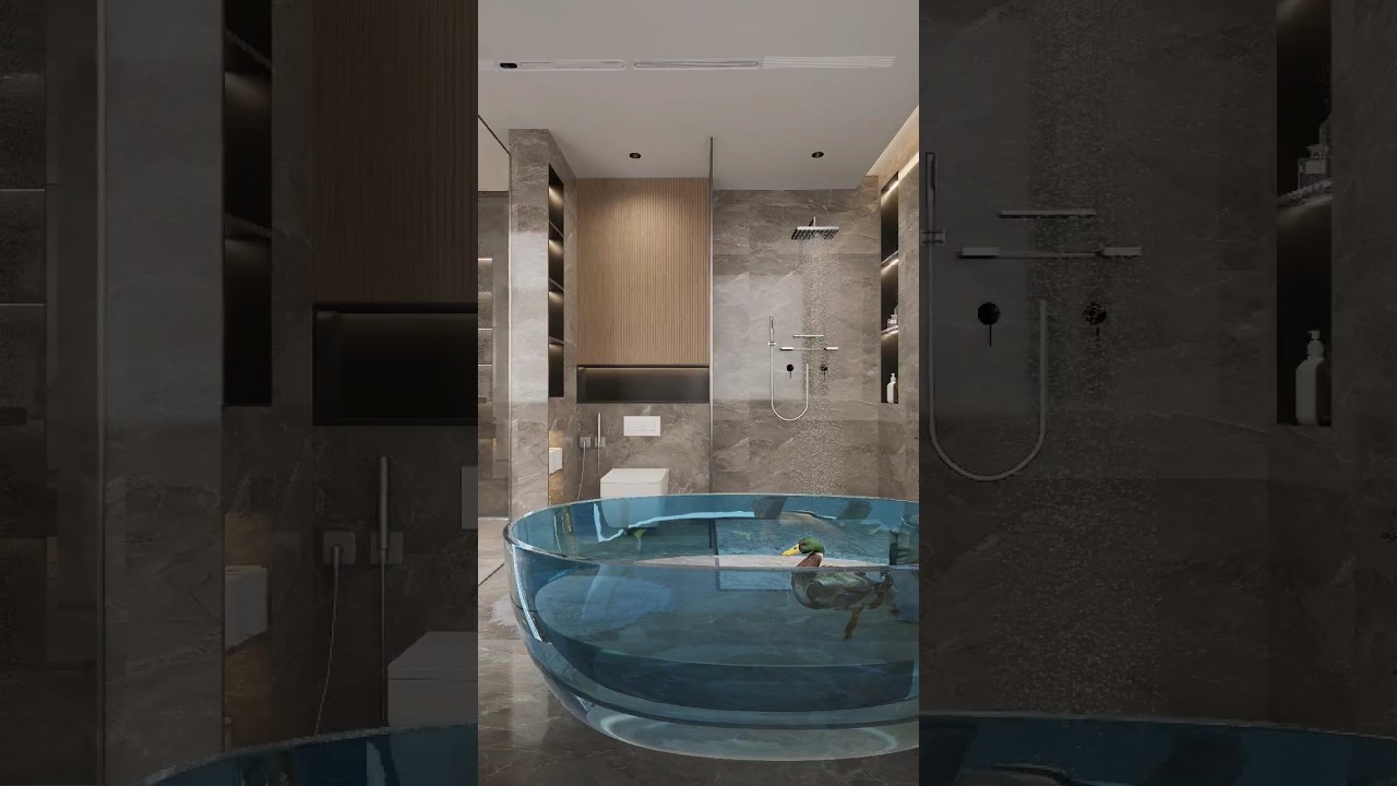 Modern bathroom interior design 🛀 #bathroomdesign #washroom #bathroomideas #layout  #vrishtidesigns
