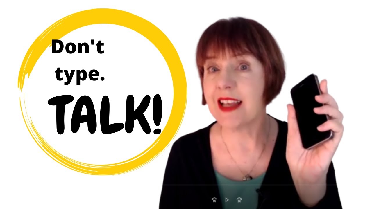 HANDS HURT? Don't type, DICTATE on your iPhone!