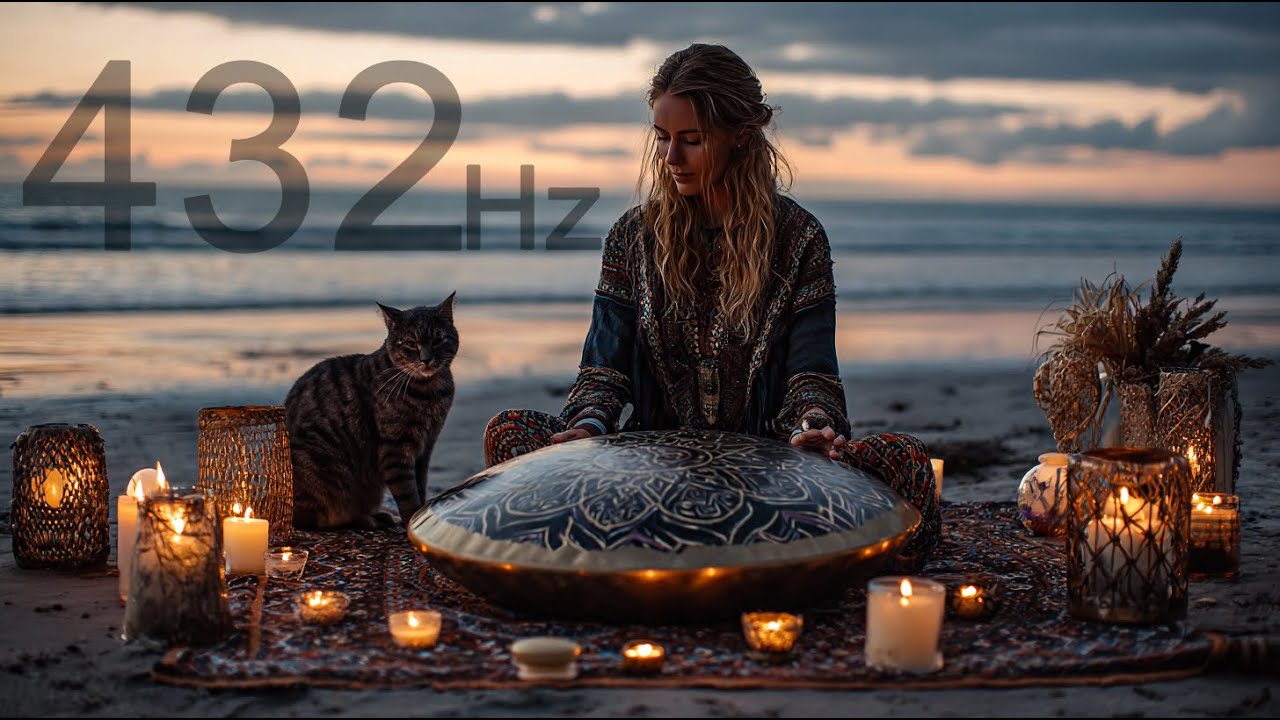 432Hz Handpan Healing Music | Alpha Waves for Deep Relaxation, Mind Balance & Soul Healing