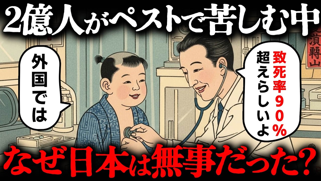 なぜ日本ではペスト（黒死病）が流行らなかったのか？明治時代にも世界では流行していた