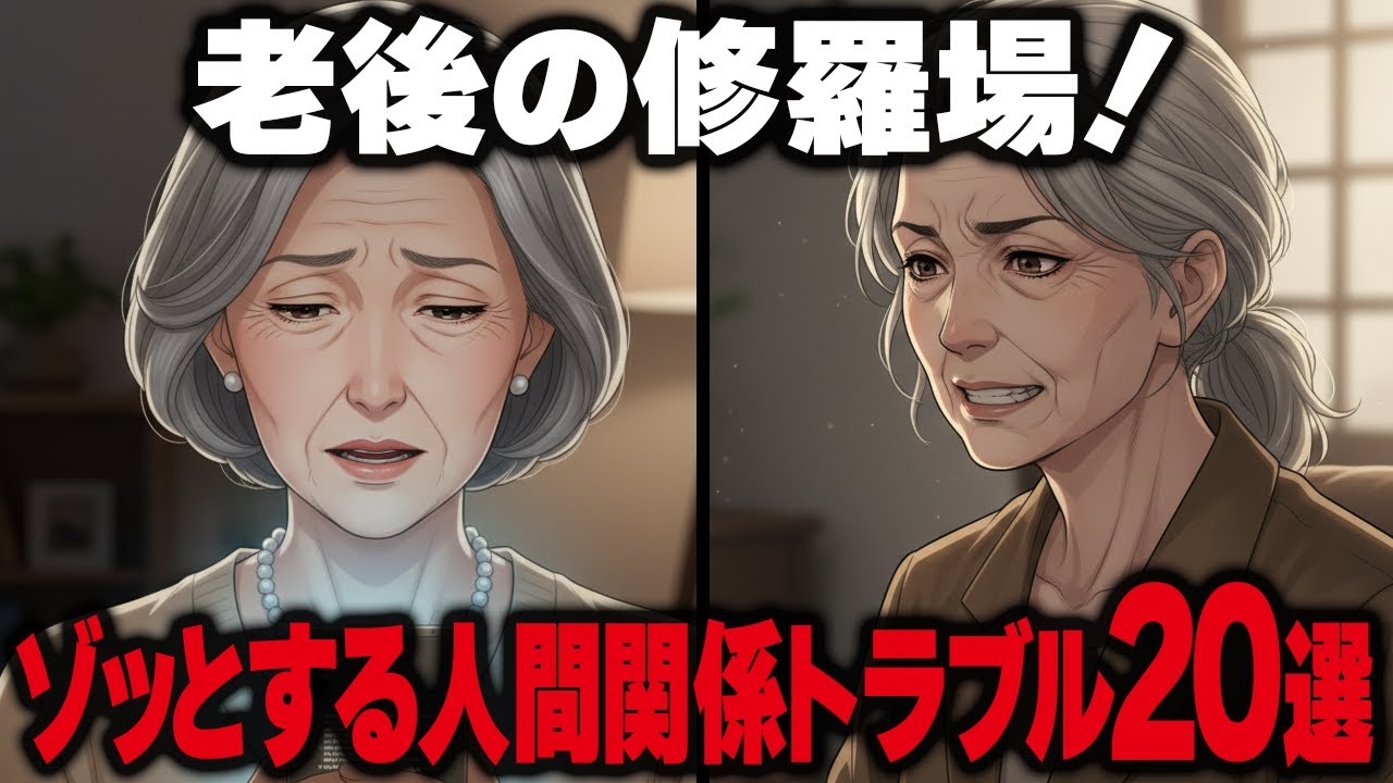 【修羅場】老後の人間関係トラブル実録20選【シニアの口コミ】