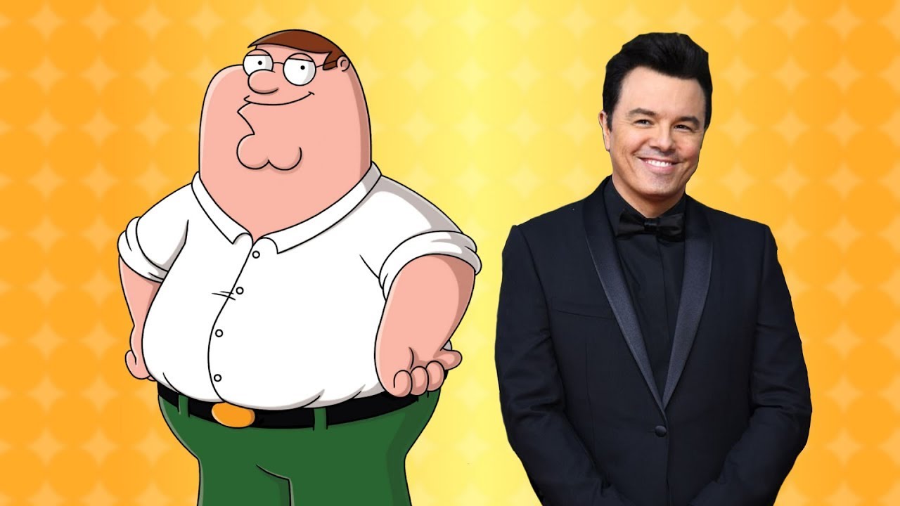 Seth MacFarlane doing Peter Griffin's Voice In Person | Family Guy