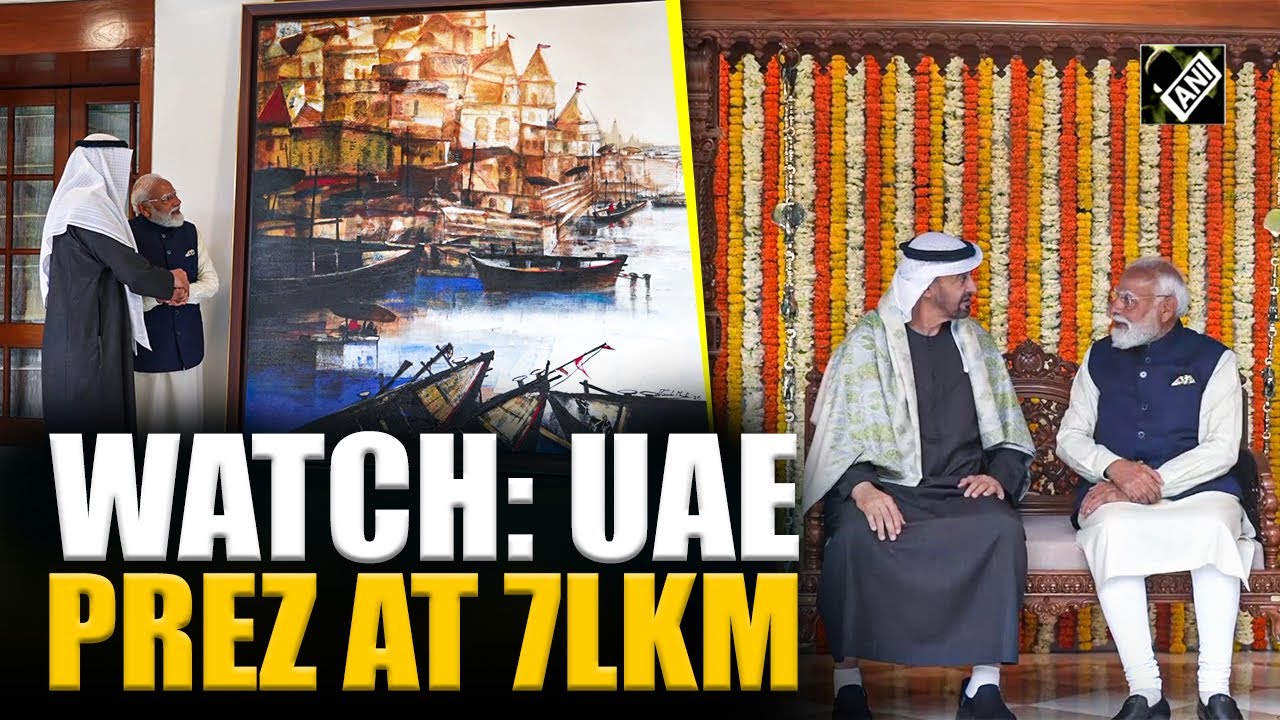 PM Modi welcomes UAE President Mohamed bin Zayed, his family at Lok Kalyan Marg