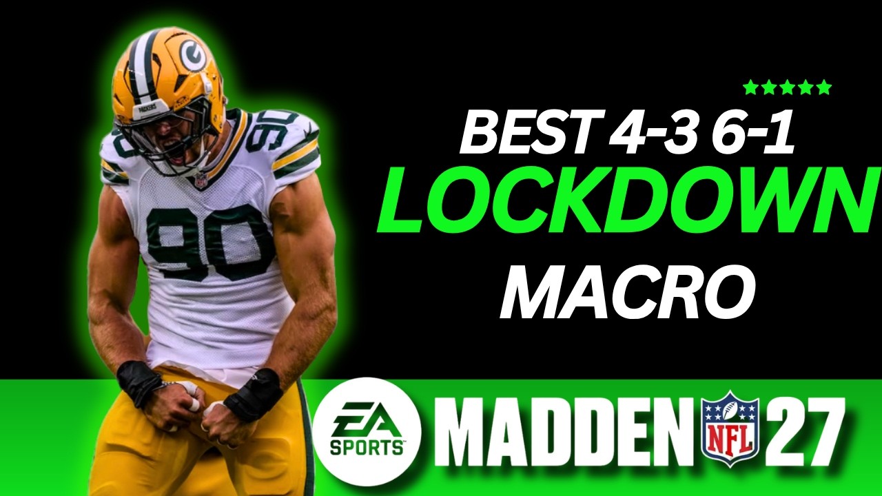 BEST cover 3 MACRO 4-3 6-1 Defense #Madden #Madden27 #Maddenmacro #easports #fyp #mut