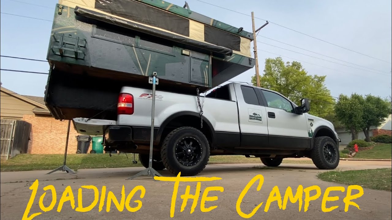 Loading my overland pop up truck camper