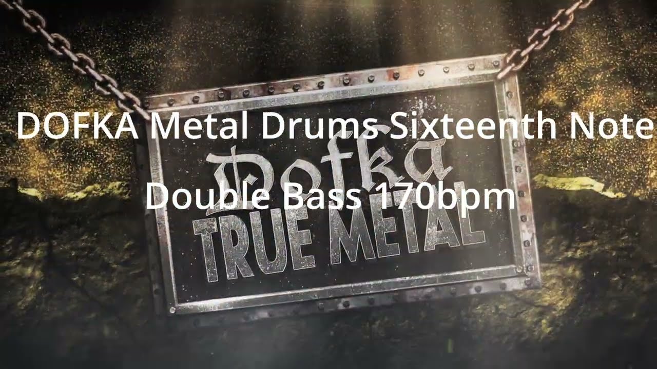 14 Dofka Metal Drums - Straight Sixteenth Note Double Bass 170BPM