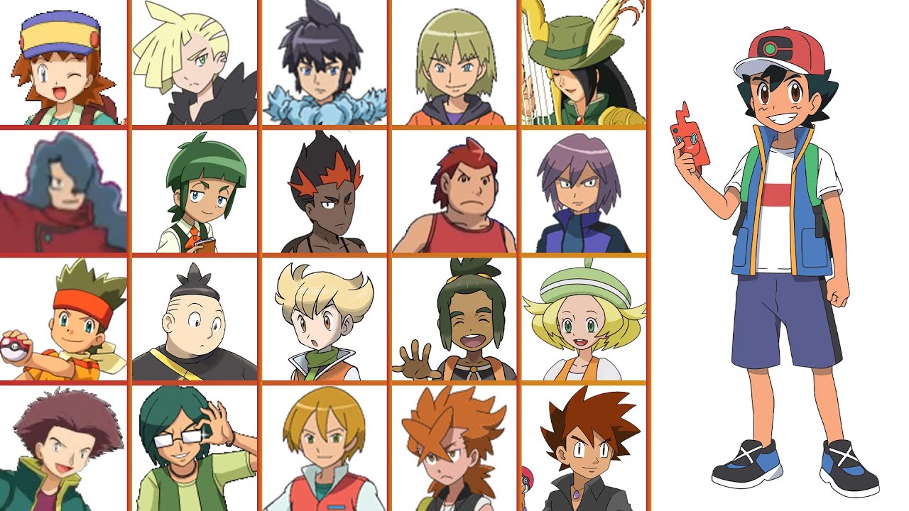 ASH'S RIVALS || GEN 1 - GEN 7