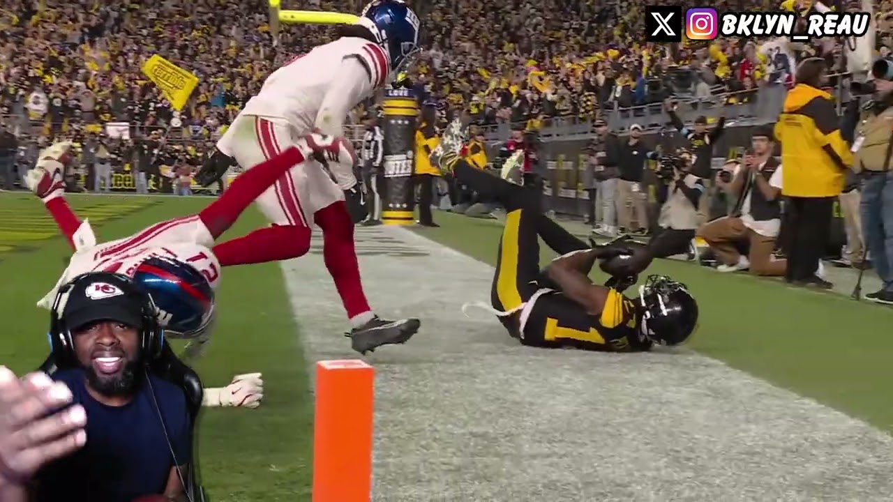 CHIEFS FAN REACTS TO!! New York Giants vs. Pittsburgh Steelers Game Highlights!