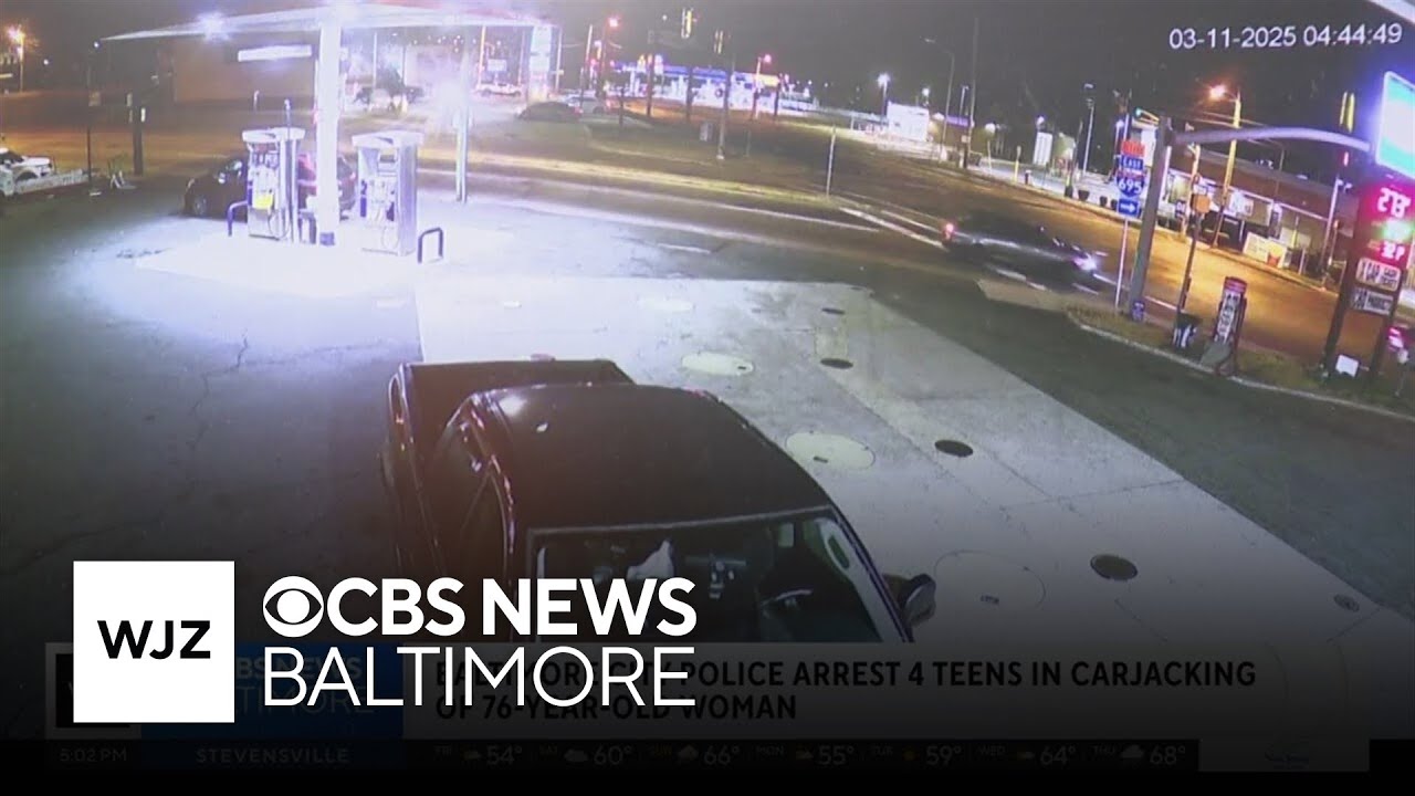 4 teens arrested for Baltimore carjacking of woman caught on video