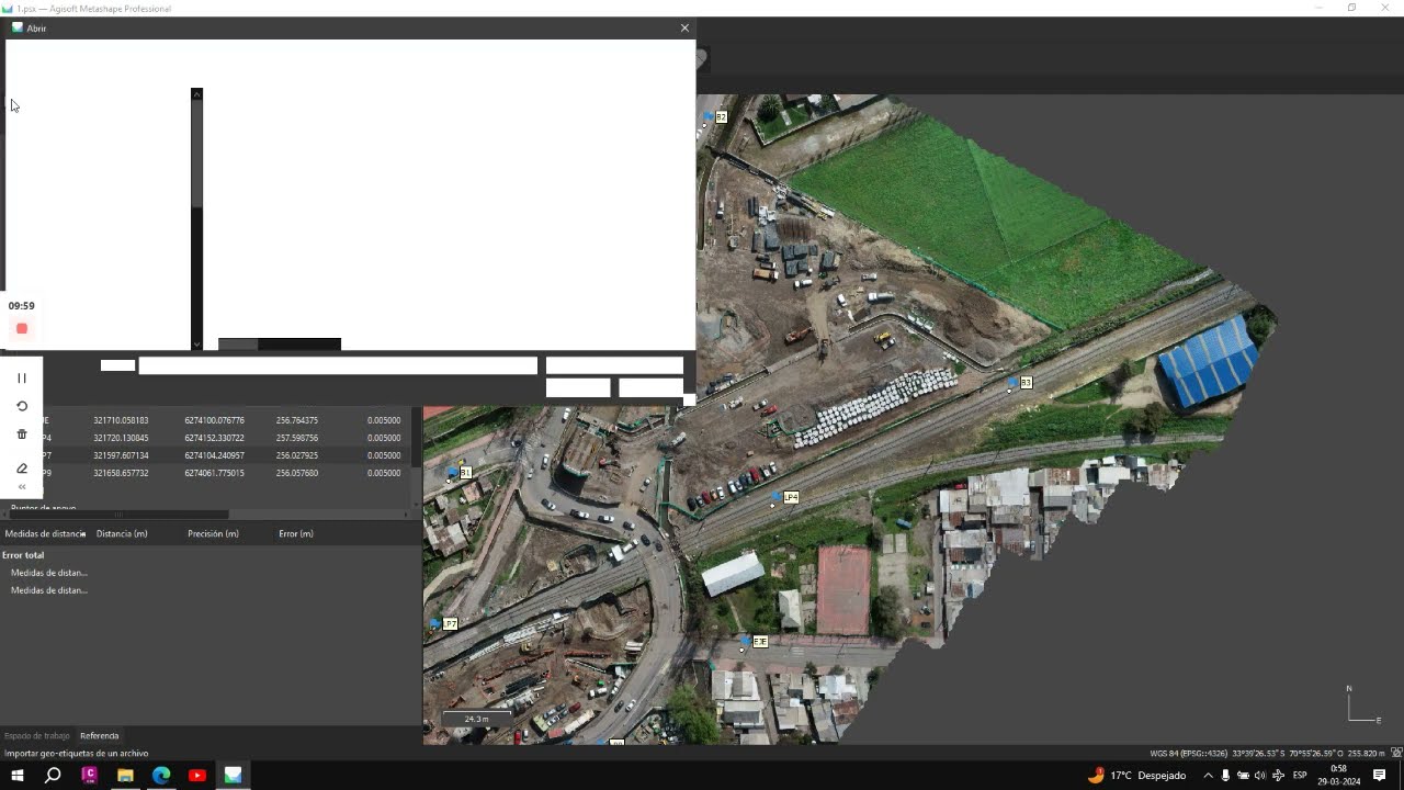 RESTITUCION FOTOGRAMETRICA  METODO PUNTOS DE CONTROL TERRESTRE (AGISOFT METASHAPE)