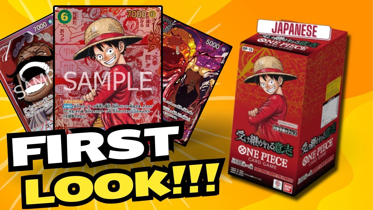 *LET'S HAVE A FIRST LOOK AT JPN OP-13 BOOSTER BOX!!!*  One Piece Card Game