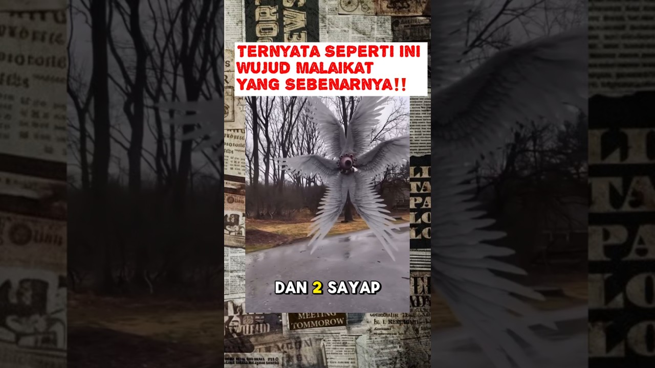 MENGERIKAN ❗Ternyata Seperti ini Wujud asli Malaikat‼️#shorts