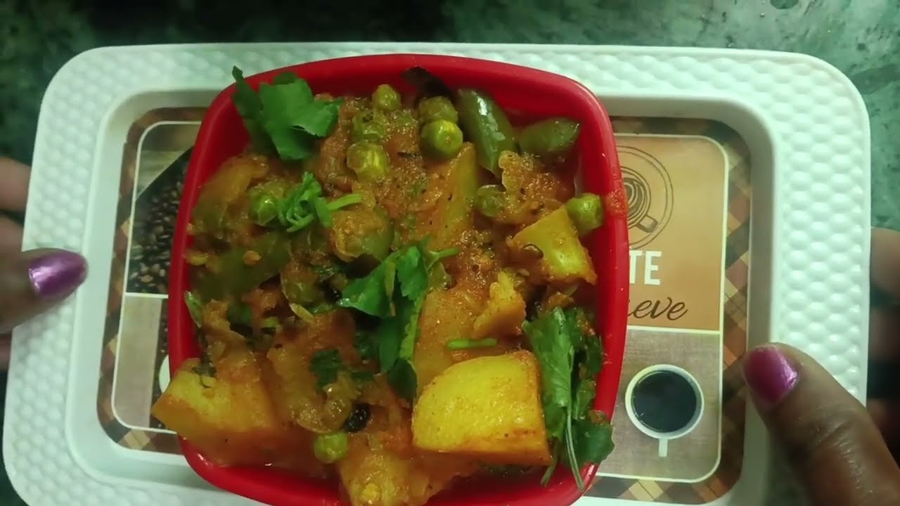 Matar aalo ghobhi ka mix sabji banaye | easy to make 