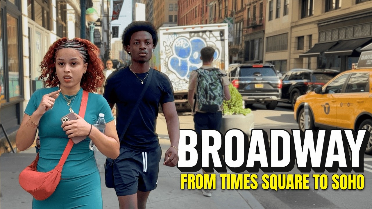 See New York Come Alive: Times Square to SoHo | NYC Real-Time Walk 4K