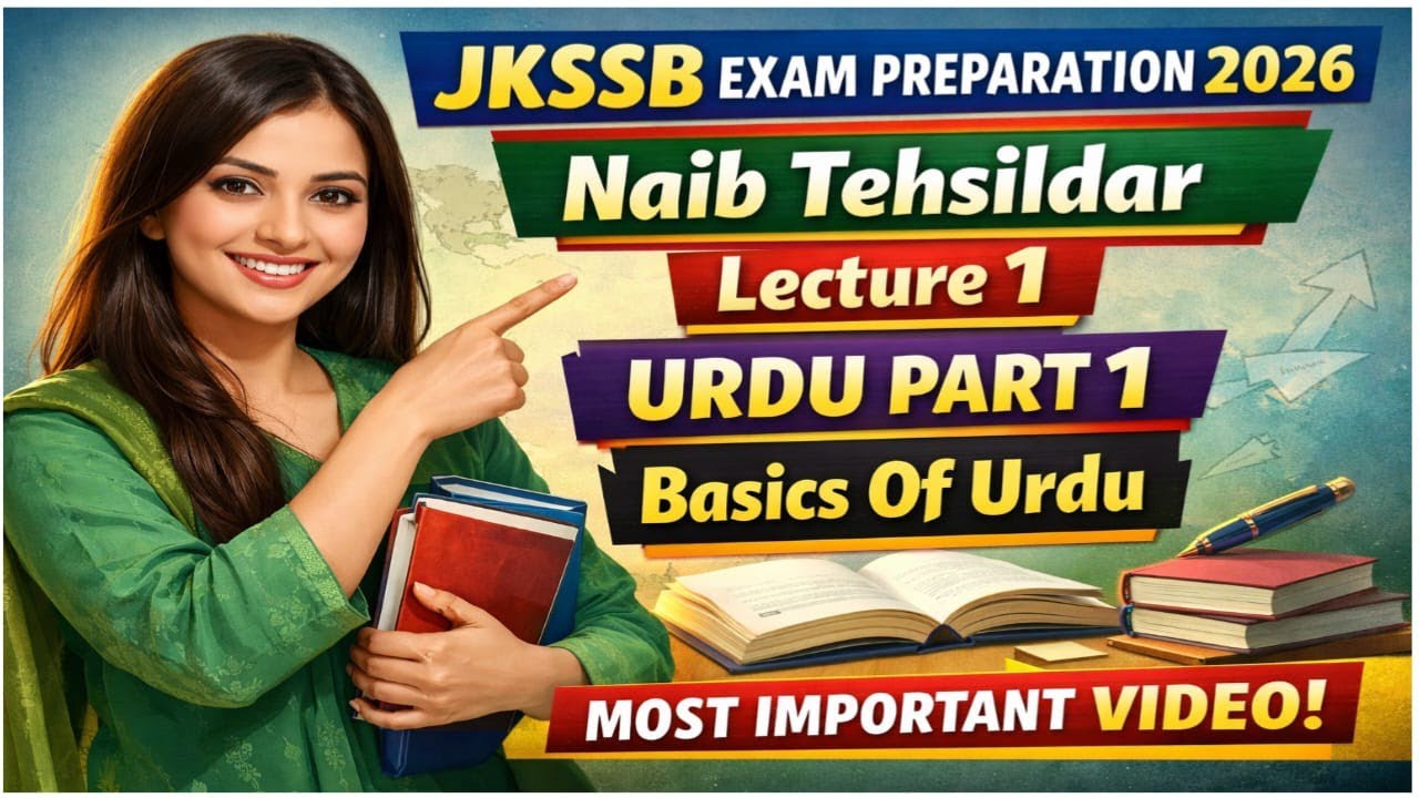 Naib Tehsildar Urdu Class 1 | Urdu Basics for JKSSB | Urdu Qualifying Test Preparation