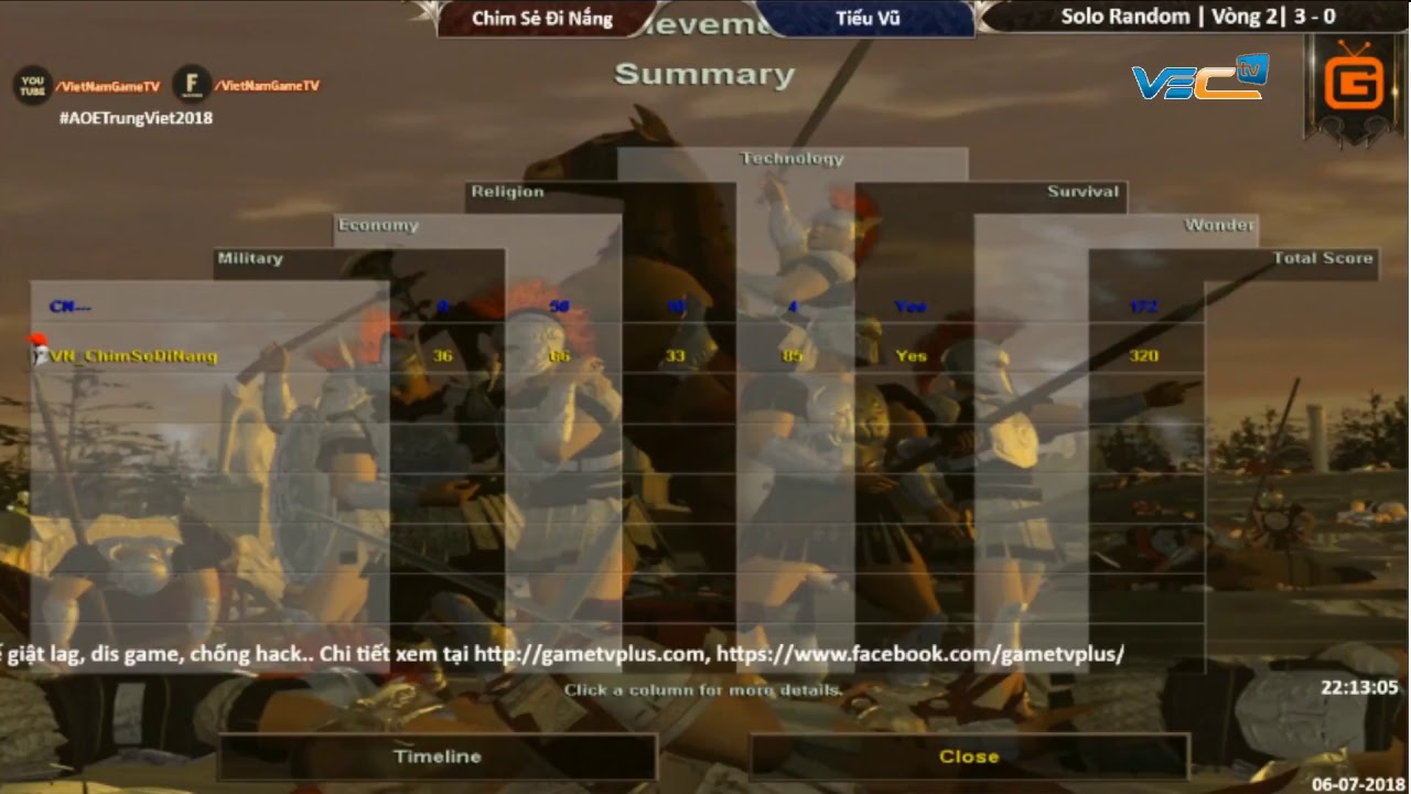 [Kênh 3] - 3vs3 Shang ngày 06/07/2018 || Giải Aoe Trung Việt 2018