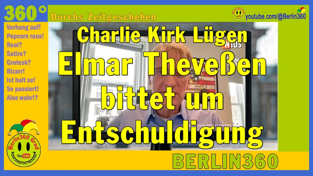 ZDF - Elmar Theve&szlig;en bittet um Entschuldigung. Der Fehler nicht aus Versehen passiert, er r&auml;umt ein.