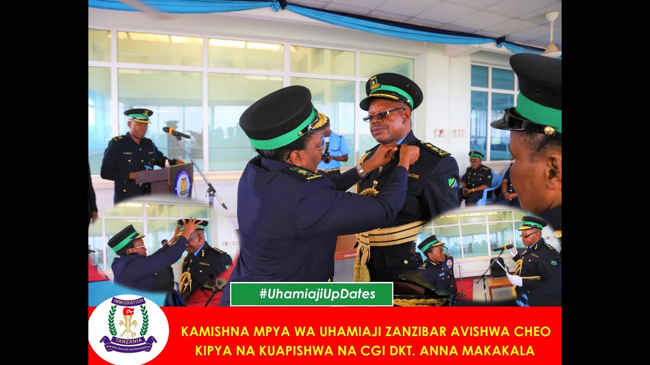 #SHUHUDIA KAMISHNA MPYA WA UHAMIAJI  ZANZIBAR AKIVISHWA CHEO NA KUAPISHWA JIJINI  DAR ES SALAAM.