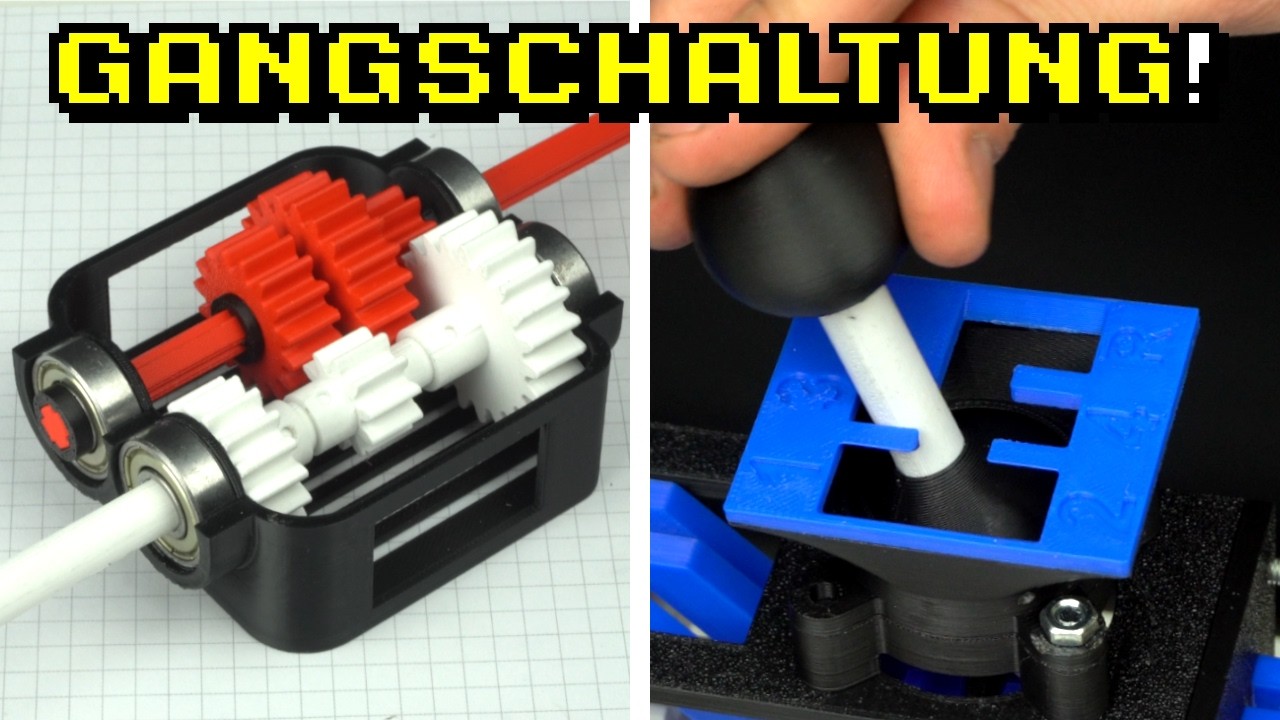 Ich habe ein MANUELLES Schaltgetriebe 3D-gedruckt!
