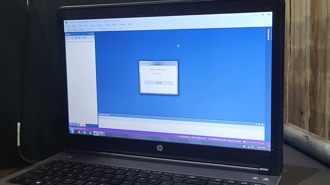 Attempt to connect to Panasonic FP-X C30R - Failed