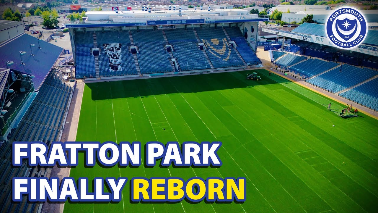 Week 8: Laying Pompey's &pound;1.5M Hybrid Carpet in 30&deg; Heat! 🚁 Fratton Park Reborn Drone Tour