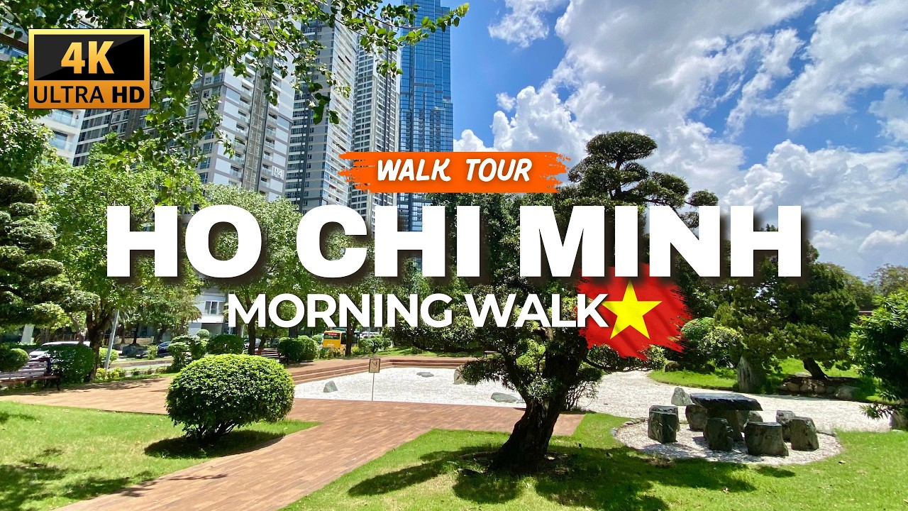 HO CHI MINH CITY, Vietnam 🇻🇳 Walking the Riverside & Central Park Vibes | 4K Tour