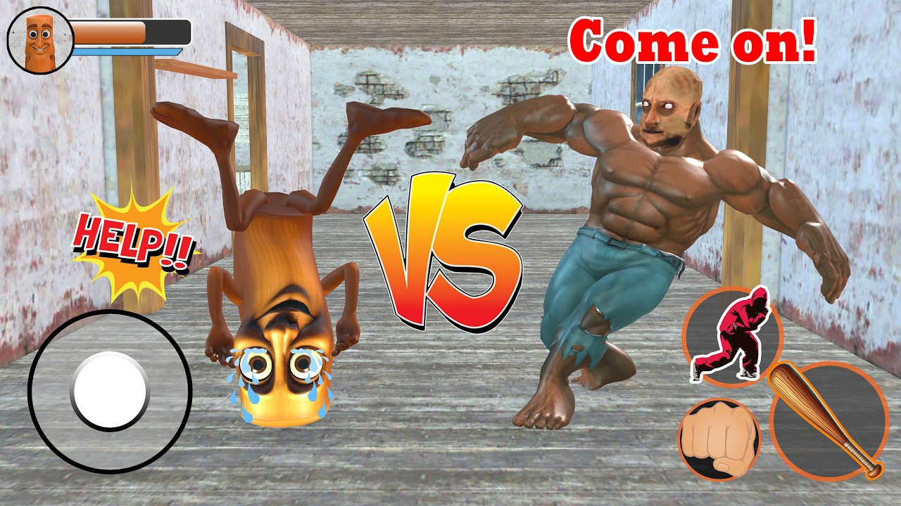 Playing as Tung Tung Sahur Vs. Grandpa Gang in Granny House - Funny Animation